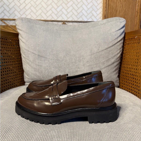 Reformation Agathea Chunky Loafer Espresso Leather - Picture 4 of 10